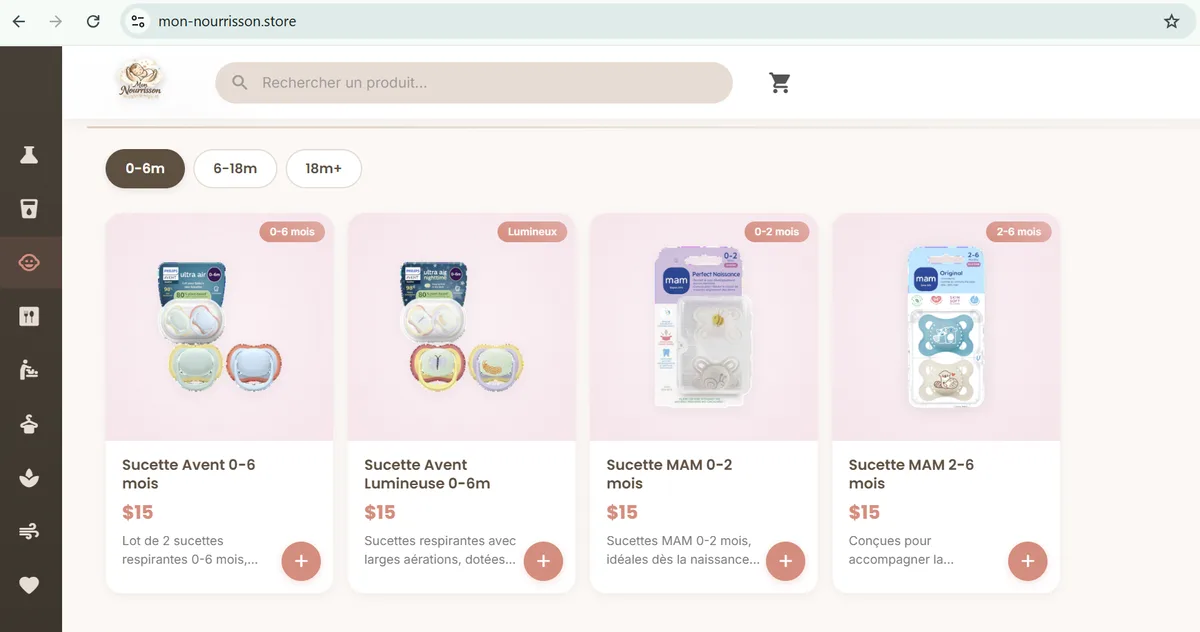 Catalogue intelligent — boutique en ligne